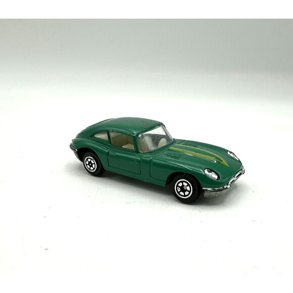 Vintage Jaguar Sports Car Green Toy Car DieCast